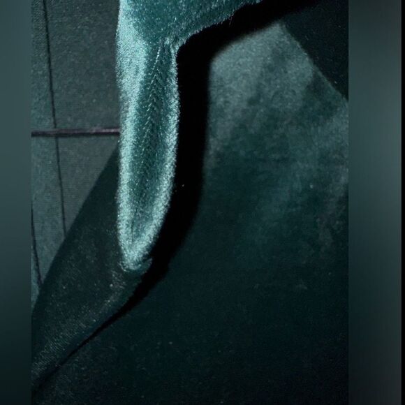 VTG CoCo Bay Miami Deep Green Velvet Swing Robe Size S M L - Picture 3 of 8